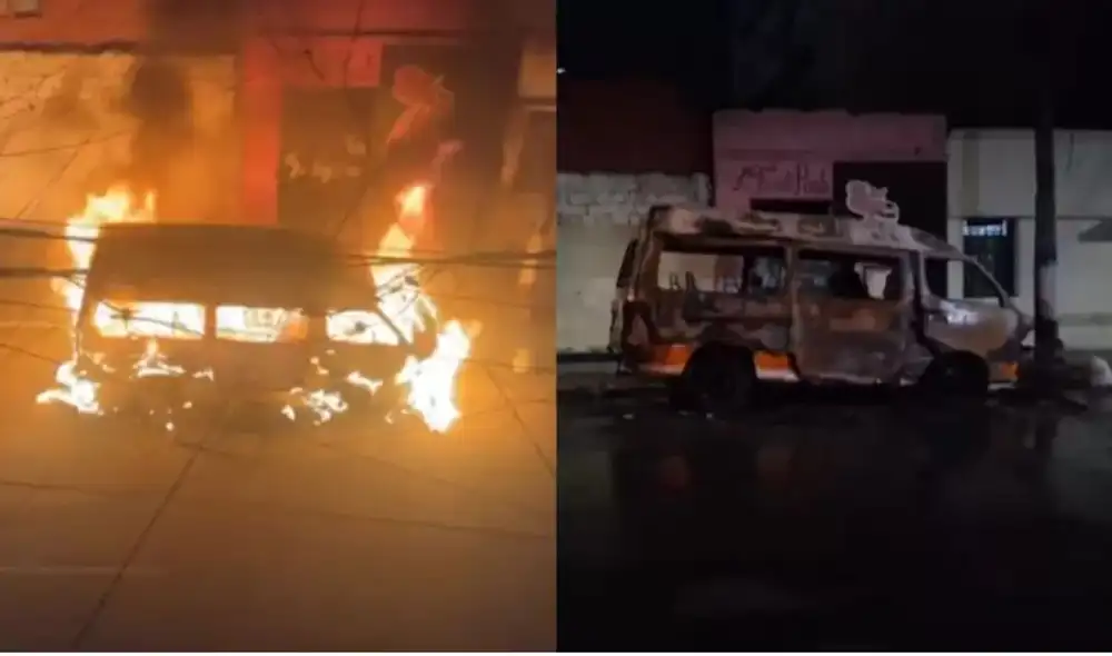 La Policía captura a dos presuntos responsables de la quema de combis en el Callao, un ataque que sugiere un aumento de la violencia en el transporte público por extorsión.