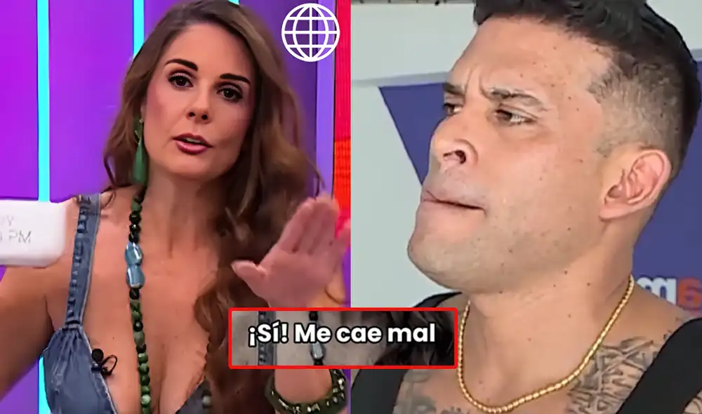 Rebeca Escribens reveló por qué le cae mal Christian Domínguez. Foto: composición LR/América TV