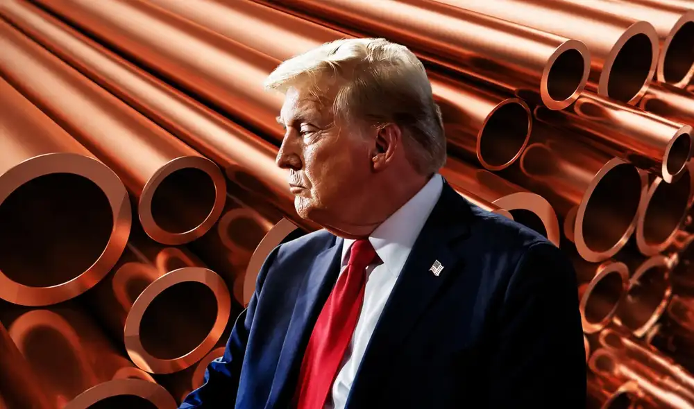 El gobierno de Estados Unidos decidió aplicar un impuesto del 50% a los productos de cobre fabricados en el Perú