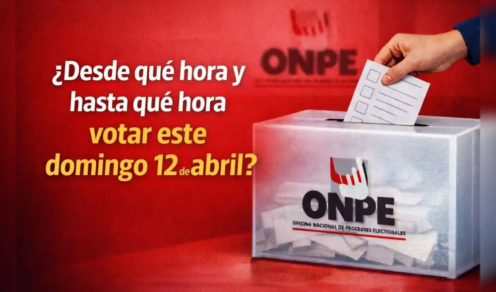 Revisa los horarios para las Elecciones Generales del 12 de abril. (Foto: Open AI) Revisa los horarios para las Elecciones Generales del 12 de abril. (Foto: Open AI)