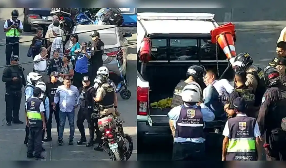 Alias El Chimbotano cayó en Jesús María, tras robo frustrado sucursal bancaria.