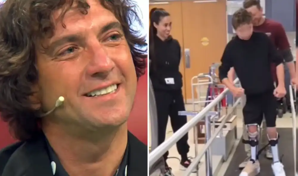 Antonio Pavón ha acompañado en todo momento a Antoñito en su rehabilitación y procedimientos médicos. Foto: Composición LR/TikTok/Panamericana.