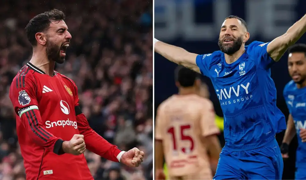 Manchester United y Al-Hilal juega este lunes 13 de abril en sus respectivos torneos. Foto: Premier League/AFC/composición LR