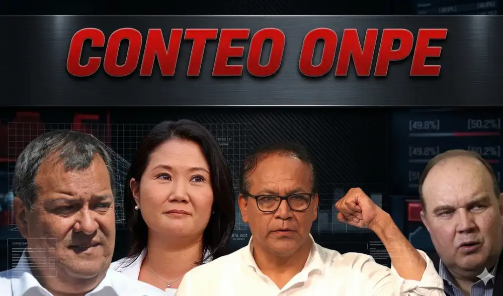 La ONPE continúa actualizando sus resultados para definir el último cupo para la segunda vuelta. Foto: Composición/LR La ONPE continúa actualizando sus resultados para definir el último cupo para la segunda vuelta. Foto: Composición/LR