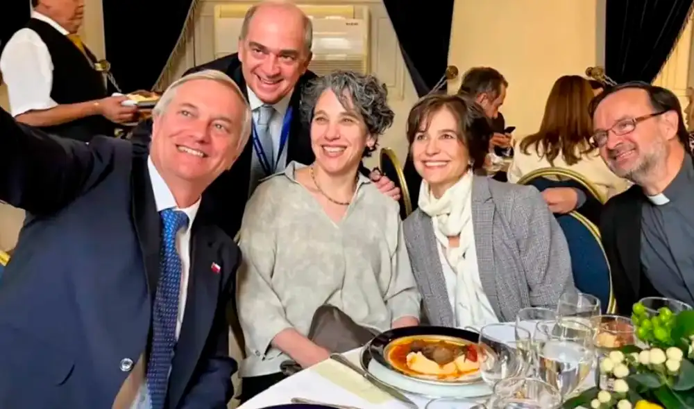 El presidente chileno, José Antonio Kast, realizó un almuerzo el pasado 10 de abril en La Moneda. Foto: Difusión