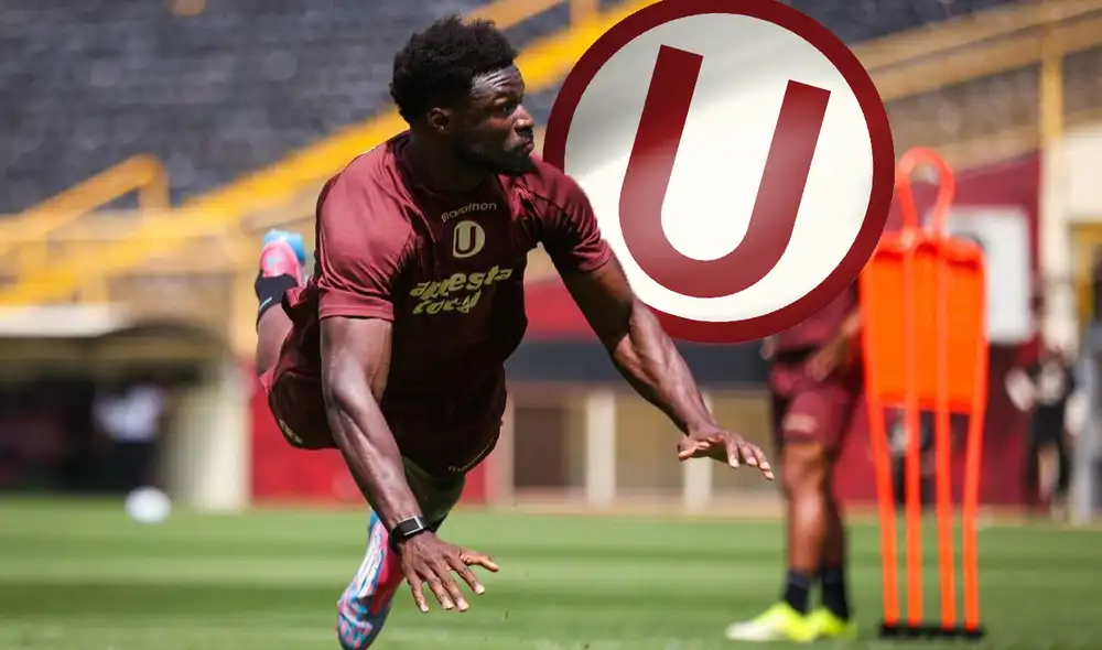 Sekou Gassama no registra goles con Universitario de Deportes. Foto: composición LR/Universitario
