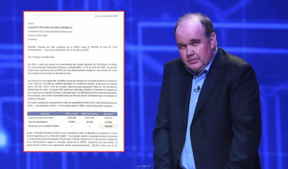 López Aliaga formaliza pedido para frenar proceso electoral. López Aliaga formaliza pedido para frenar proceso electoral.