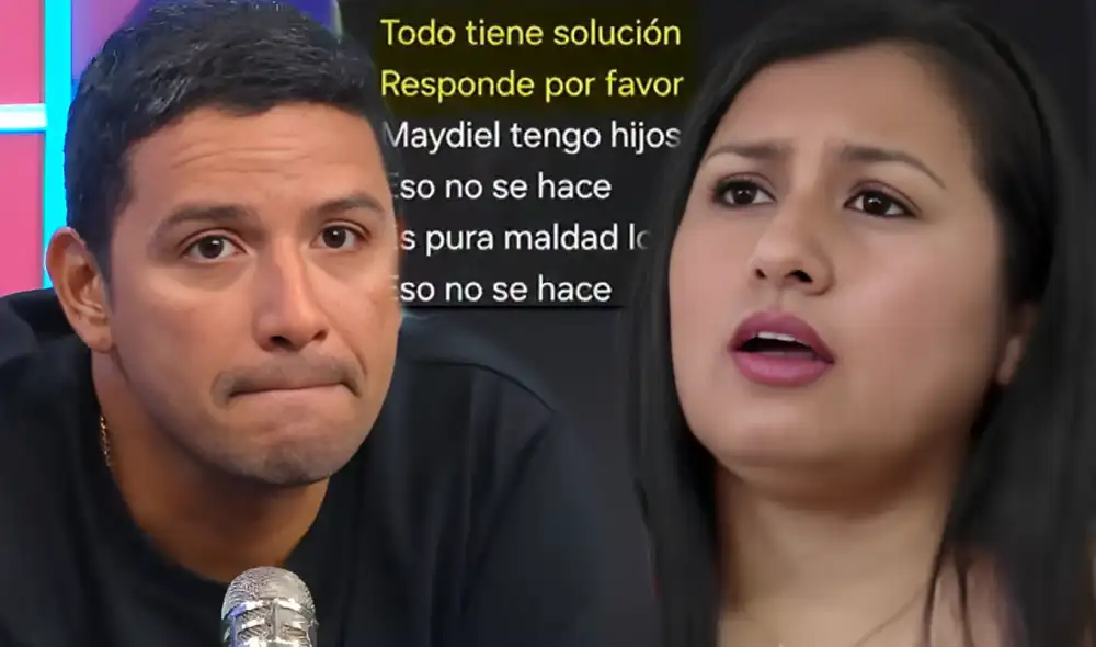 Reimond Manco mandó mensaje a Maydiel tras difundir chats. Foto: composición LR/ATV