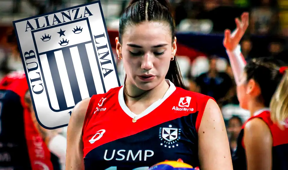 Aixa Vigil fue bicampeona con la camiseta de Alianza Lima. Foto: composición LR/UMSP Vóley