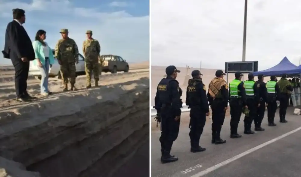 Más de 100 policías y drones son desplegados en la frontera entre Perú y Chile desde el 16 de abril.