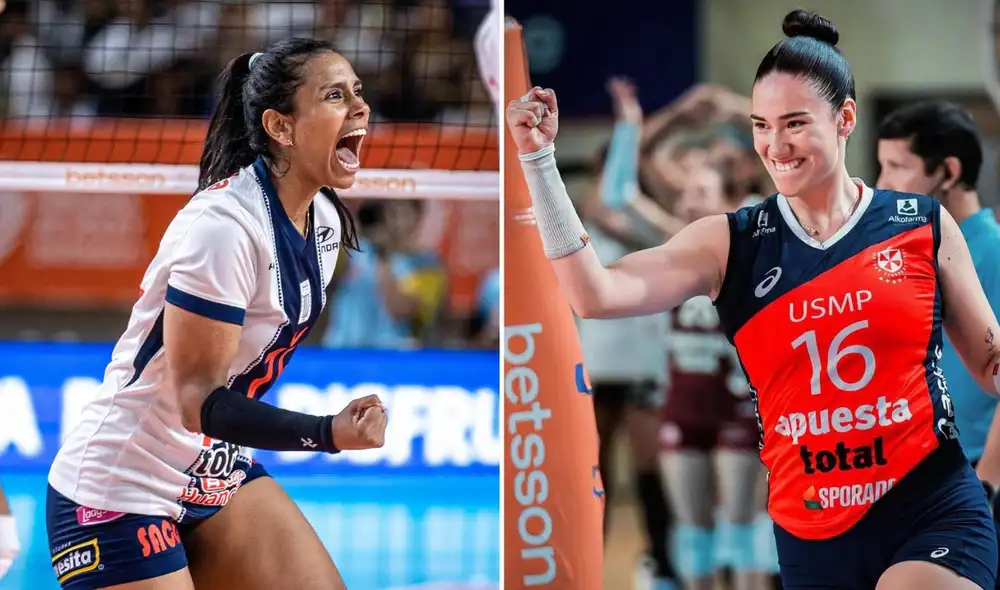 Alianza Lima y San Martín se enfrentan en la final de ida de la Liga Peruana de Vóley. Foto: Alianza Lima Vóley/LPV/composición LR