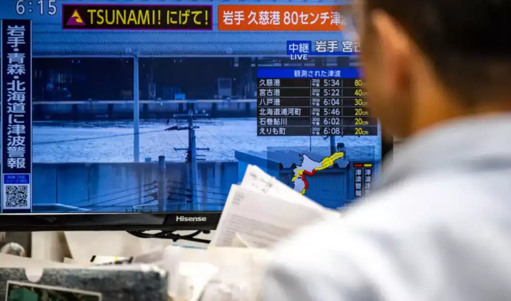 Terremoto en el norte de Japón activa alerta de tsunami. Foto: AFP