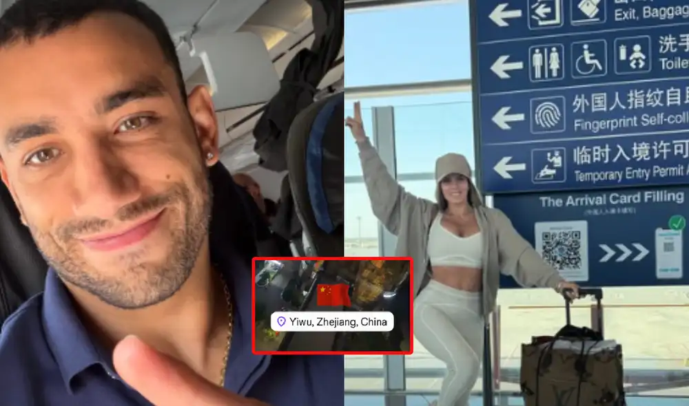 Alejandra Baigorria viajó a Chino, mientras que Said Palao regresó a Lima. Foto: composición LR/Instagram