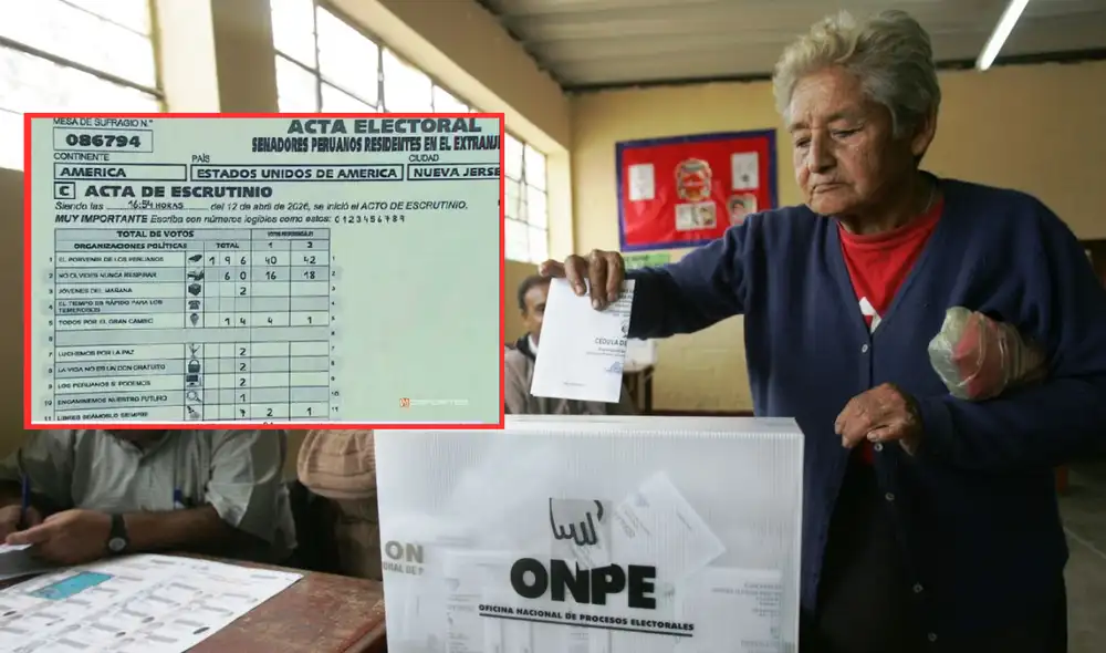 ONPE sobre acta virtual con partidos que no existen: "No afectó al conteo de votos"