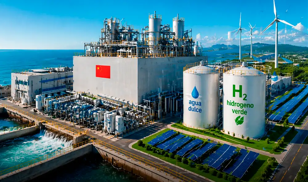 La planta desalinizadora china representa un modelo de integración técnica que aprovecha recursos naturales con el agua.