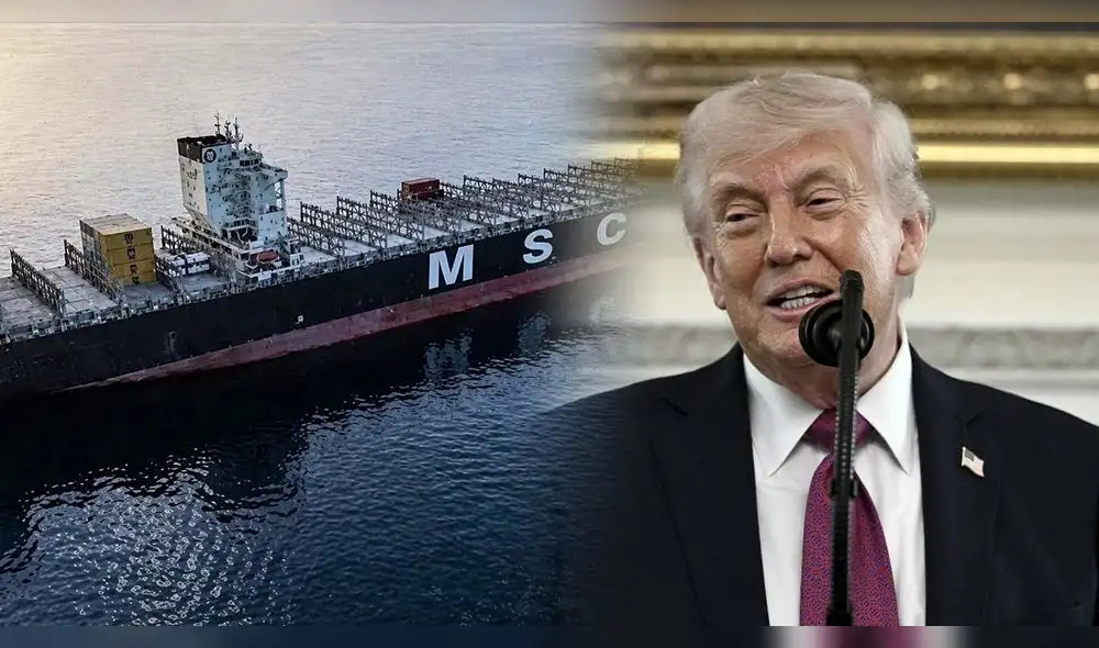 El presidente Donald Trump ordenó a la Marina de EE. UU. destruir barcos iraníes que intenten colocar minas en el estrecho de Ormuz. Foto: composición LR/AFP