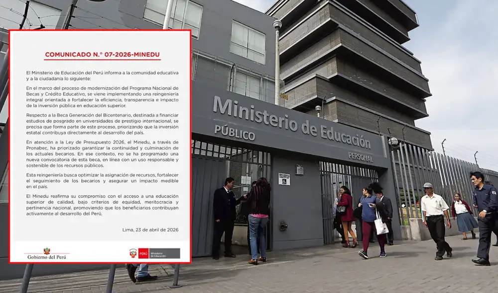 Pronabec anuncia que Beca Generación del Bicentenario entra en reingeniería.