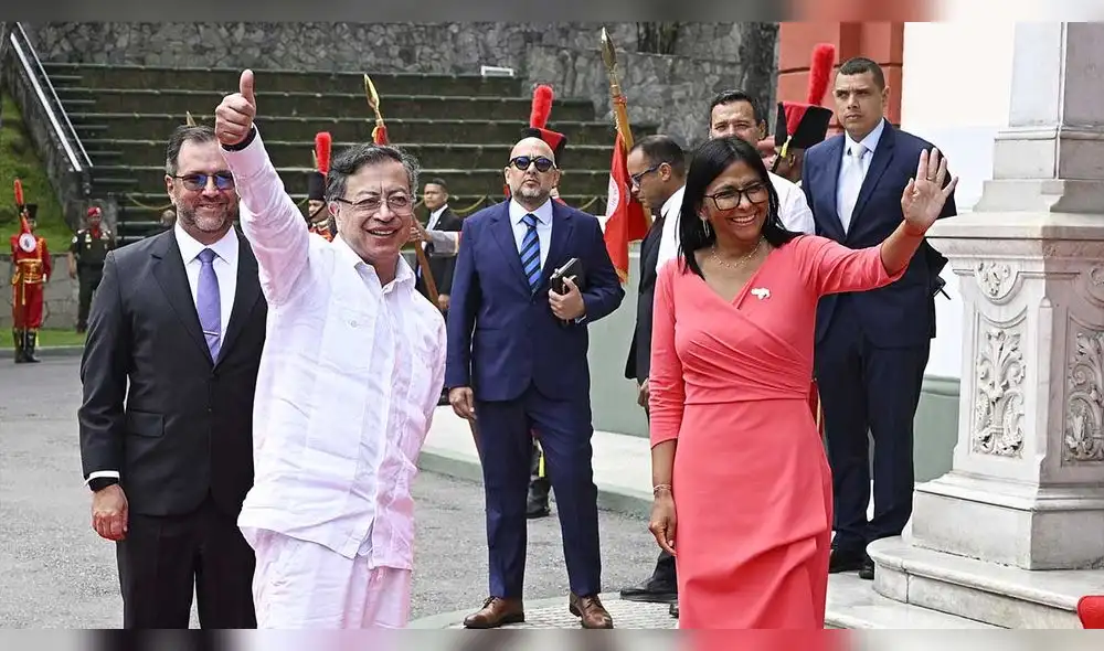 La reunión entre Gustavo Petro y Delcy Rodríguez priorizará la situación en Catatumbo, donde operan grupos armados. Foto: AFP