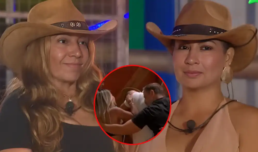 Pati Lorena fue eliminada de 'La granja VIP Perú' frente a Pamela López. Foto: composición LR/Panamericana TV