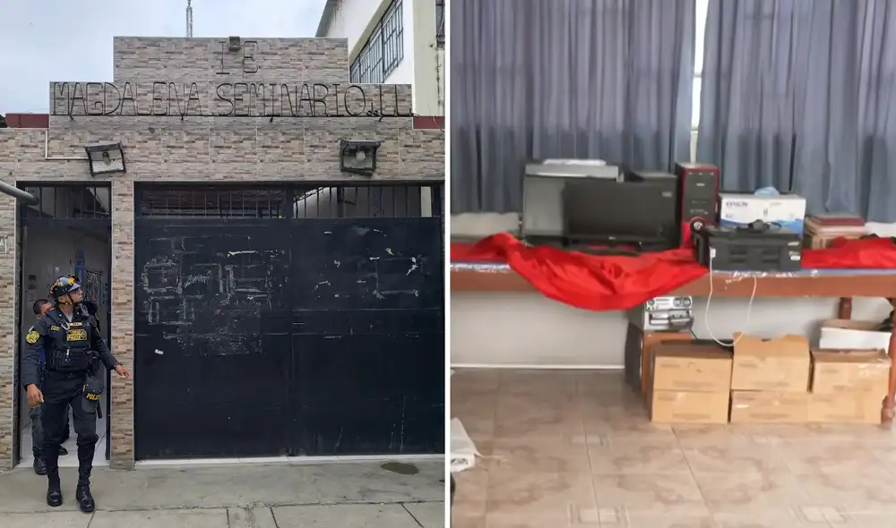 Padres de familia del colegio piden personal de seguridad en la zona.