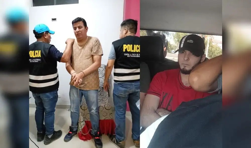 Dos de los detenidos por las autoridades.