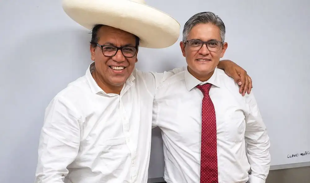 Roberto Sánchez compartió fotografía con José Domingo Pérez en sus redes sociales | Foto: Roberto Sánchez Palomino/X.
