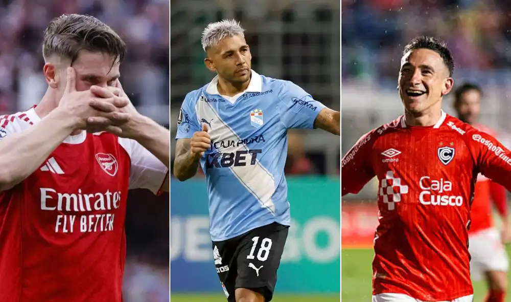 Arsenal, Sporting Cristal y Cienciano juegan hoy martes 5  de mayo en sus respectivos torneos. Foto: Premier League/Copa Libertadores/Copa Sudamericana/composición LR