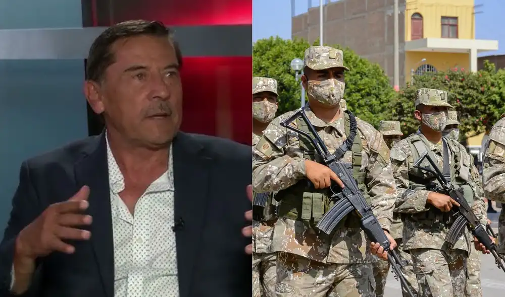 Roger Zevallos, ex oficial Chavin de Huántar, solicitó golpe de Estado "democrático" en televisión pública | Composición: LR.