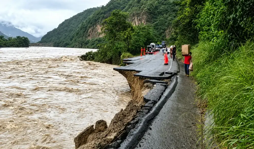 Autoridades habilitan ruta alterna tras emergencia vial en San Ignacio