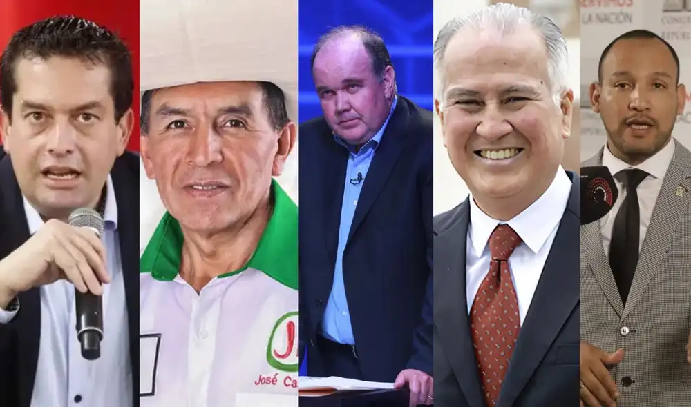 Los cinco candidatos al senado más votados hasta el momento | Composición: LR. Los cinco candidatos al senado más votados hasta el momento | Composición: LR.