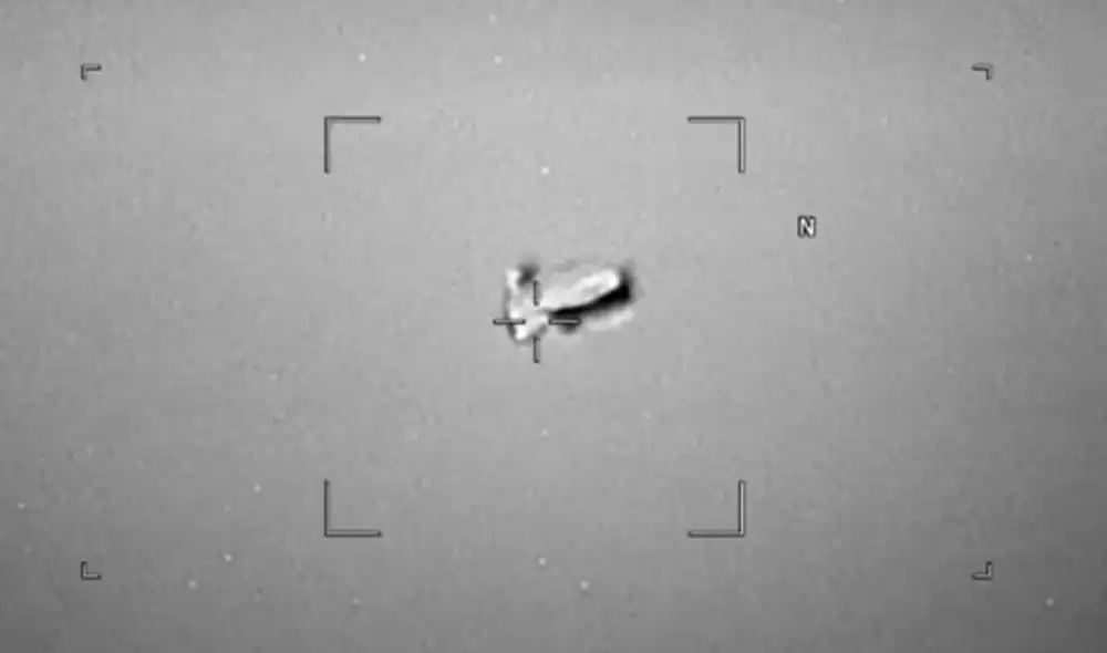 El ejército de EE.UU. detectó objetos con formas inusuales captadas por sensores infrarrojos. Foto: Pentágono El ejército de EE.UU. detectó objetos con formas inusuales captadas por sensores infrarrojos. Foto: Pentágono