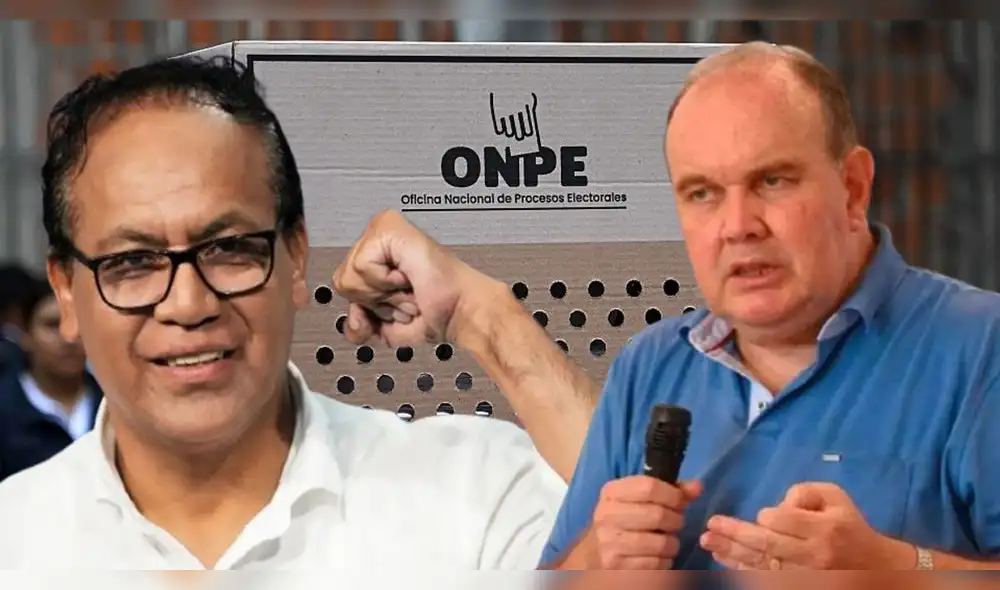 Roberto Sánchez y Rafael López Aliaga se disputan pase a la segunda vuelta en conteo oficial de la ONPE.