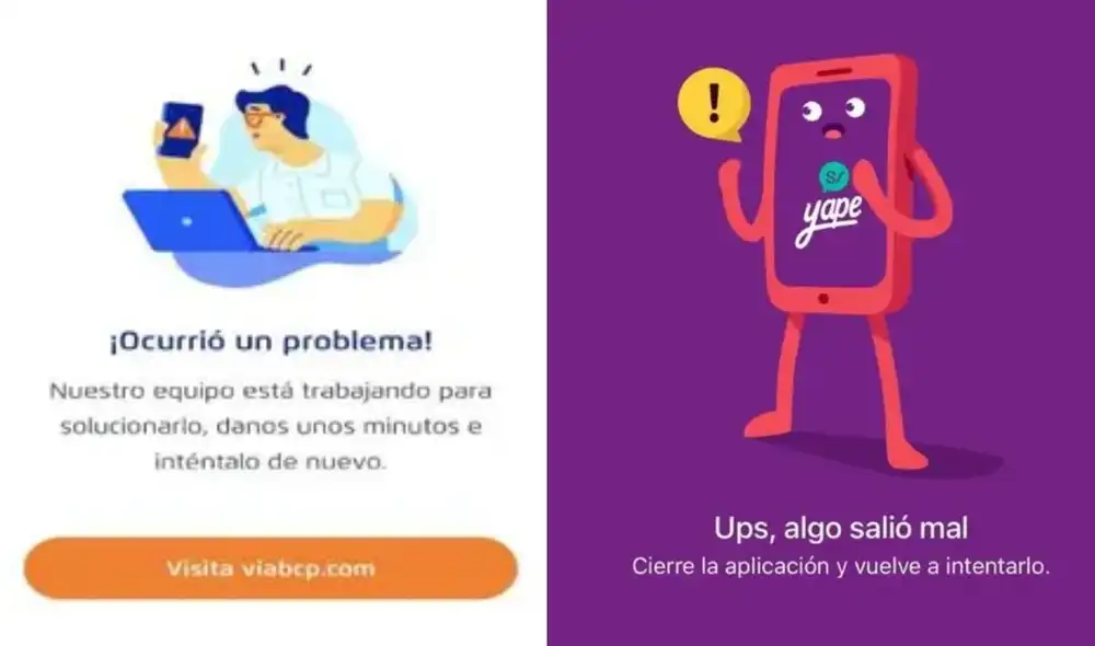 Varios usuarios reportan la caída de los servicios del Banco de Crédito del Perú (BCP) durante la noche del domingo 10 de mayo, afectando transacciones en Yape. Varios usuarios reportan la caída de los servicios del Banco de Crédito del Perú (BCP) durante la noche del domingo 10 de mayo, afectando transacciones en Yape.