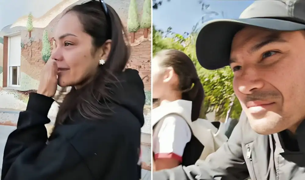 Karen Schwarz y Ezio Oliva que se mudaron a España con sus hijas en abril de 2026.