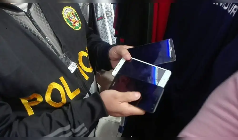 La policía realiza permanente operativos contra celulares robados.