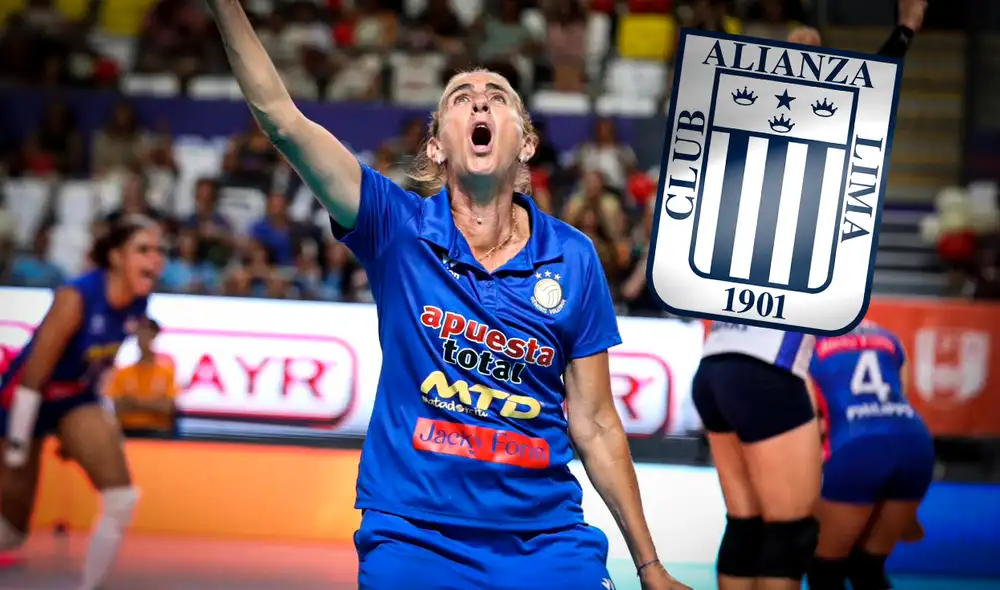 Natalia Málaga fue eliminada por Alianza Lima en semifinales de la Liga Peruana de Vóley. Foto: composición LR/Liga Peruana de Vóley