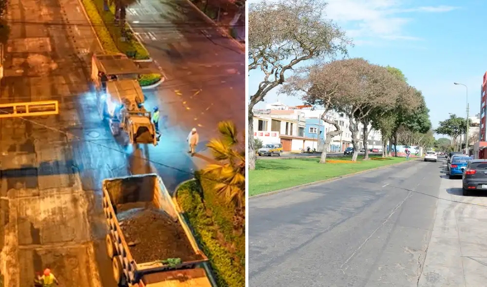 Las labores en la avenida Ricardo Palma apuntan a mejorar la vía y su transitabilidad.