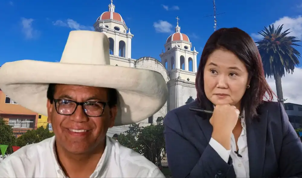 Roberto Sánchez retó a Keiko Fujimori a un primer debate en Chota | Composición: LR. Roberto Sánchez retó a Keiko Fujimori a un primer debate en Chota | Composición: LR.