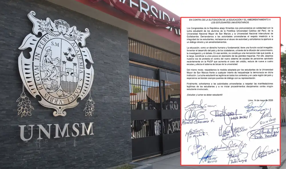 Bancadas de izquierda apoyan protesta de estudiantes universitarios.