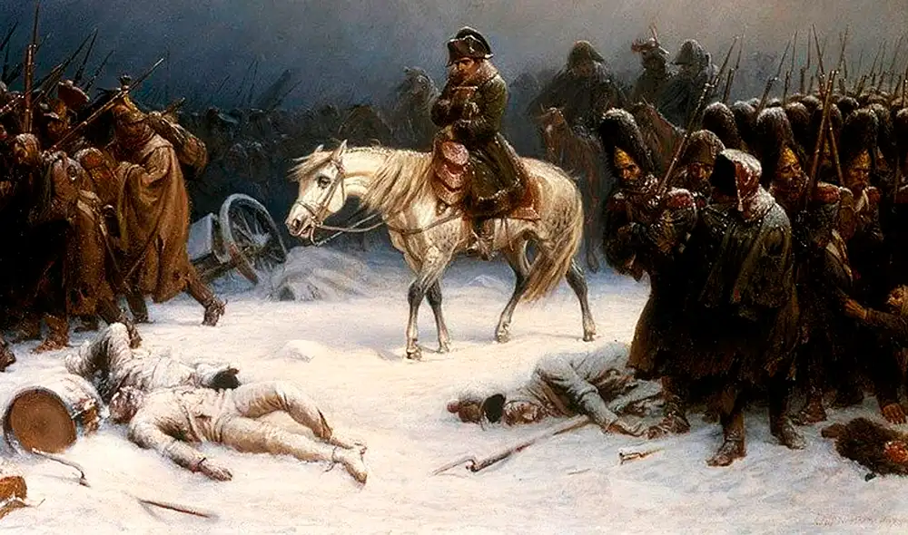 Un estudio identificó los patógenos que provocaron la derrota del ejército de Napoleón en 1851. Foto: Pintura Adolph Northen