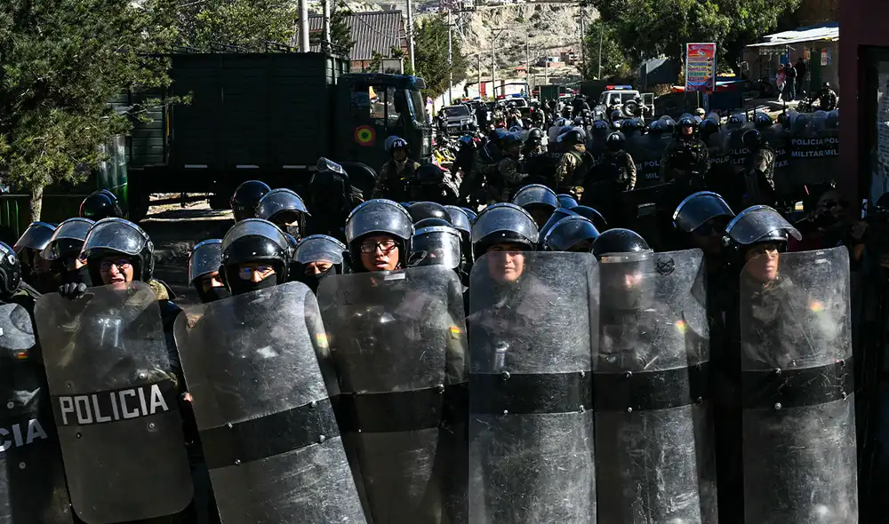 El despliegue se concentrará en las principales rutas afectadas, incluyendo la que conecta La Paz con Oruro y el oriente del país. Foto: AFP.
