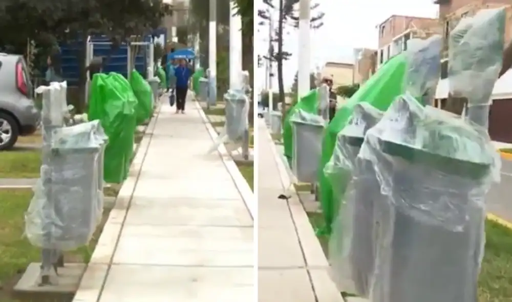 Más de 40 tachos instalados en una cuadra de La Perla