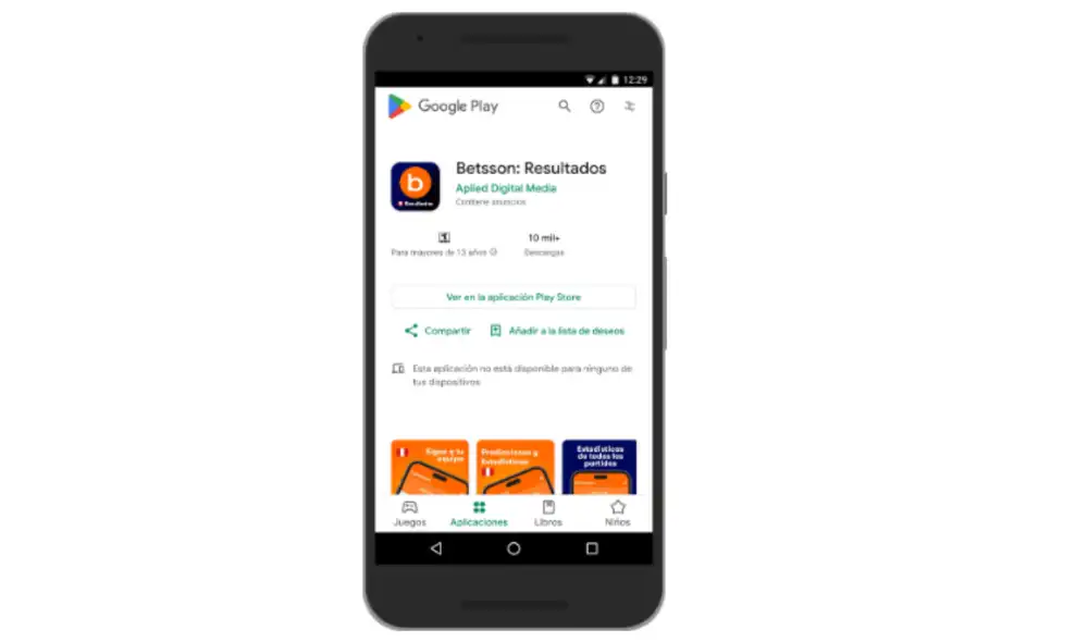 La app score de Betsson se actualiza con nuevas funcionalidades para facilitar el análisis. Fuente: difusión.