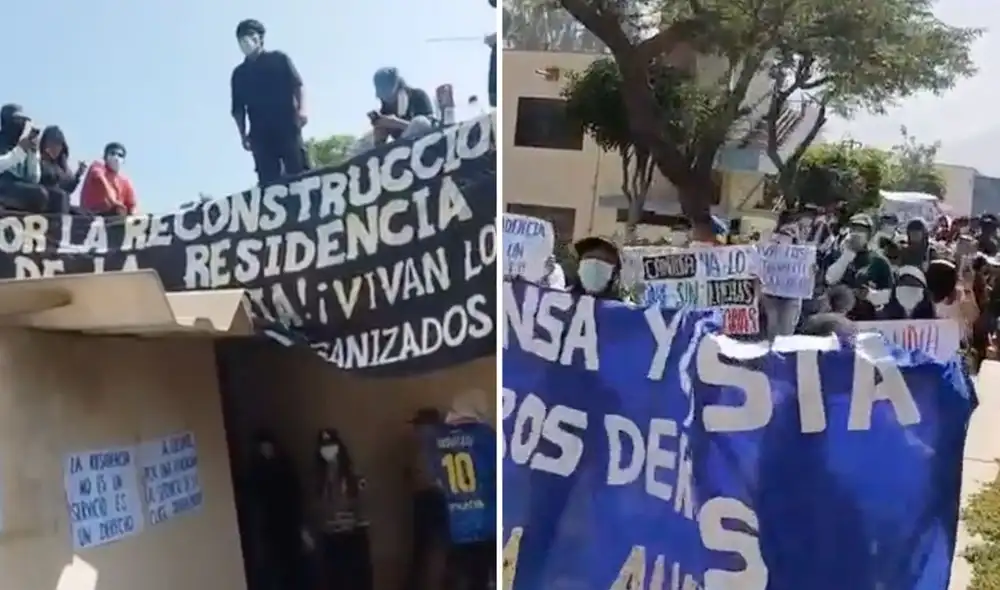 Estudiantes de La Cantuta toman residencia universitaria para denunciar su ocupación por docentes y familiares, alegando que debería servir a alumnos de bajos recursos. Estudiantes de La Cantuta toman residencia universitaria para denunciar su ocupación por docentes y familiares, alegando que debería servir a alumnos de bajos recursos.