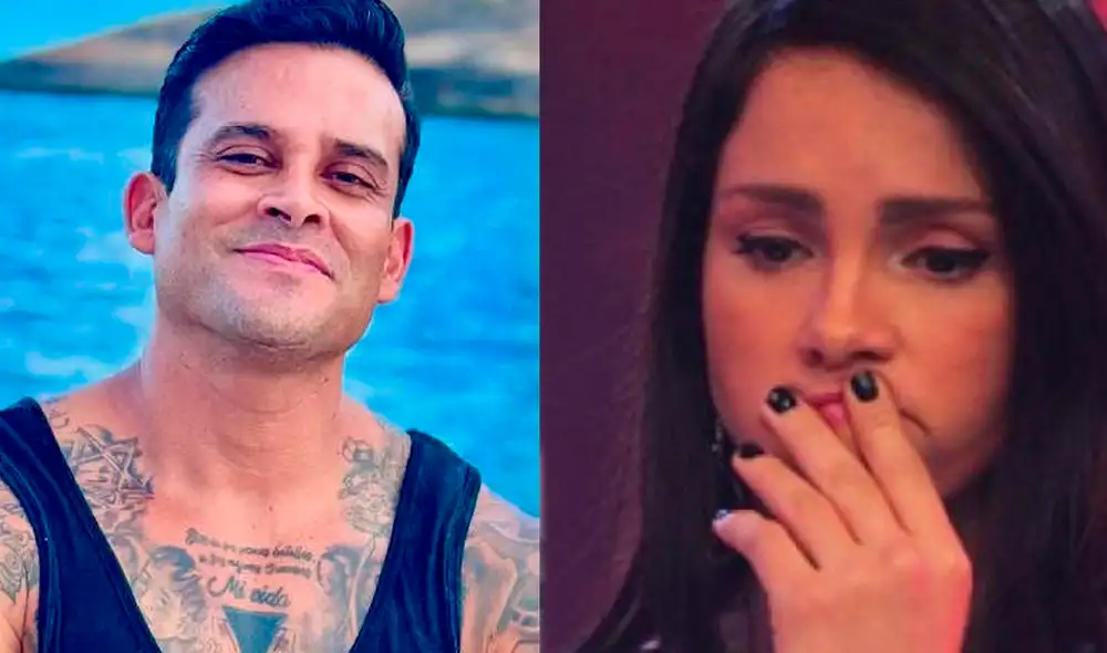 Paloma Fiuza y Christian Domínguez coincidieron durante su etapa en 'Combate'. Foto: Composición LR/Captura/Instagram