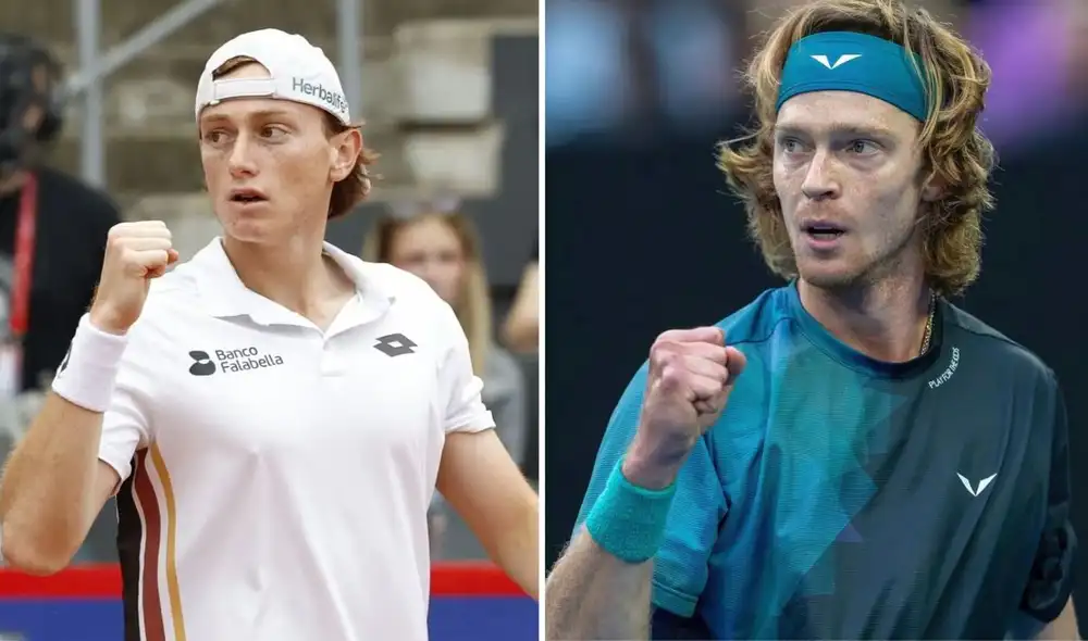Ignacio Buse y Andrey Rublev se enfrentan en el Roland Garros 2026. Foto: ATP/composición LR Ignacio Buse y Andrey Rublev se enfrentan en el Roland Garros 2026. Foto: ATP/composición LR