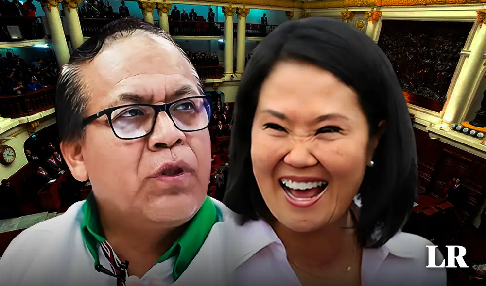 El candidato Roberto Sánchez critica decisiones del Congreso en las que su partido Juntos por el Perú votó en coincidencia con Fuerza Popular, de Keiko Fujimori. Foto: composición LR