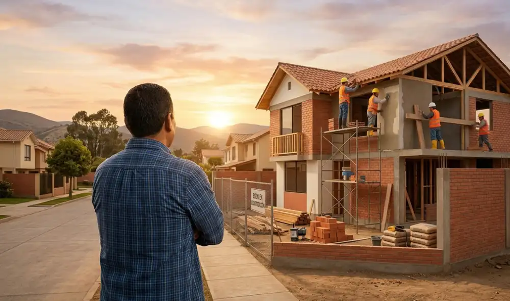 Construir o remodelar un hogar puede ser una meta alcanzable. Fuente: composición IA.