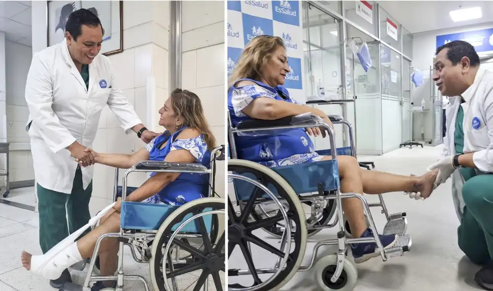 Hospital II Lima Norte Callao realizaron una exitosa cirugía para reconstruir el tobillo de una mujer de 61 años.