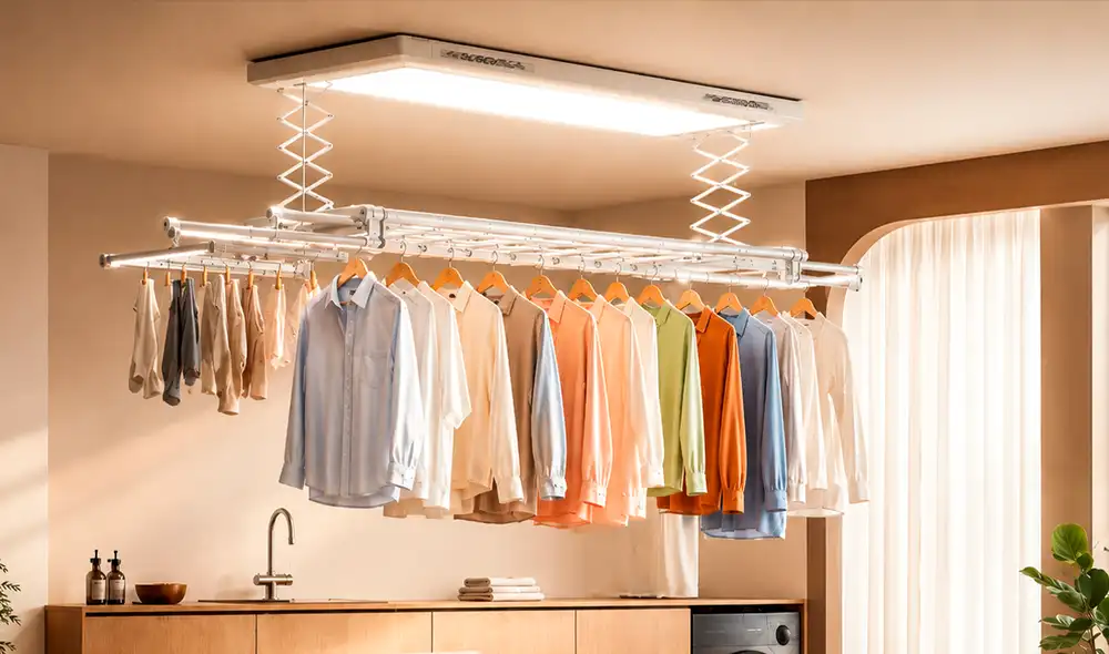 El nuevo Xiaomi Mijia Smart Clothes Dryer 2 Pro se lanza en China como un tendedero eléctrico de techo, ideal para optimizar espacios reducidos en viviendas. El nuevo Xiaomi Mijia Smart Clothes Dryer 2 Pro se lanza en China como un tendedero eléctrico de techo, ideal para optimizar espacios reducidos en viviendas.